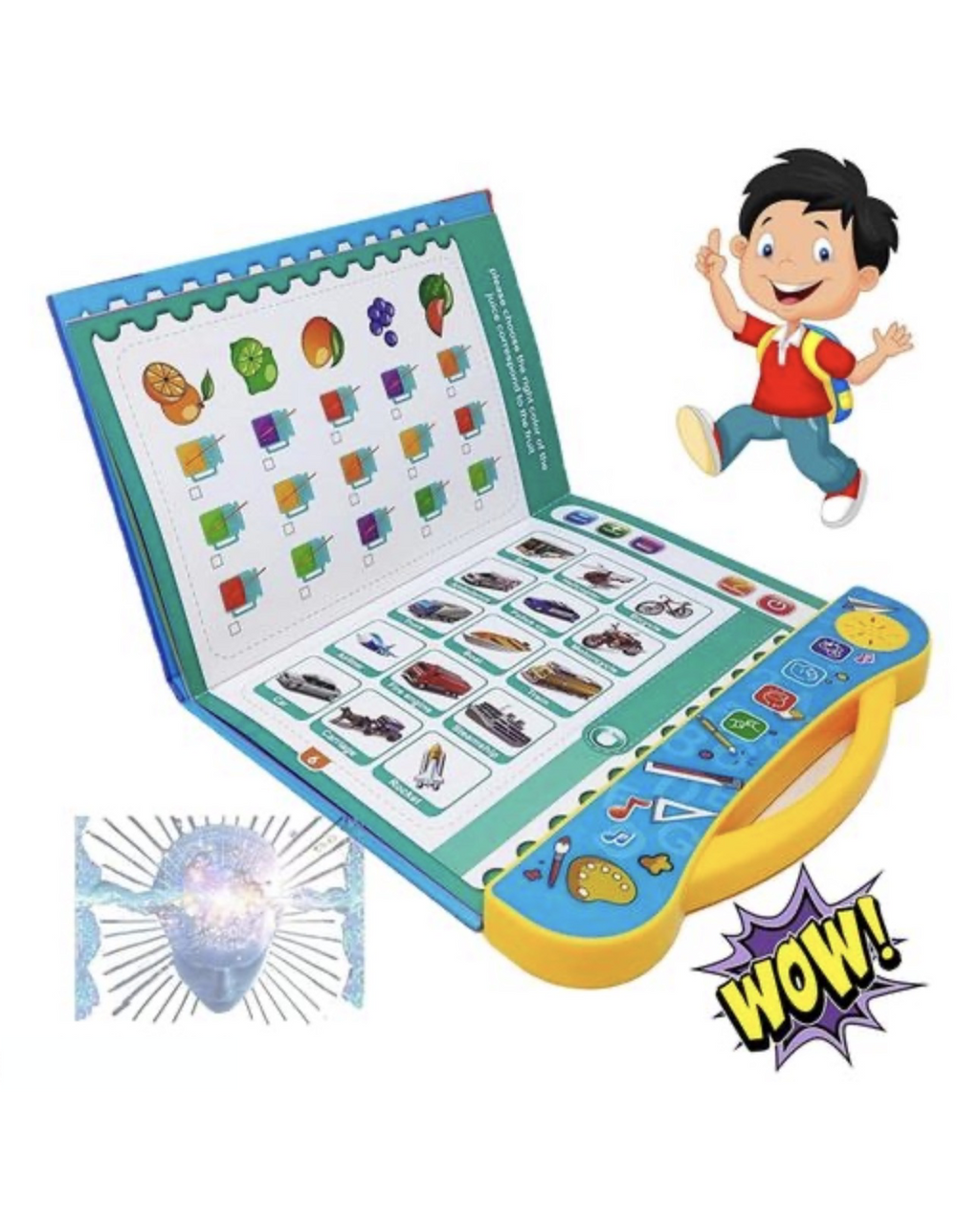 Interactive Electronic Learning Book for Kids (3–8 Years) | Touch & Sound Educational Toy